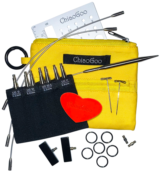 ChiaoGoo Twist Yellow Shorties Set