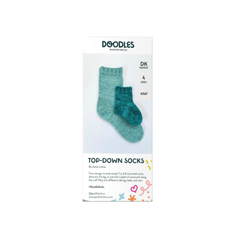Base Doodle Top-Down Socks